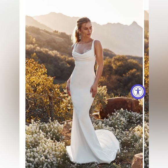 KATIE MAY wedding dress size M. Worn only once. EXCELLENT CONDITION. - Picture 1 of 11